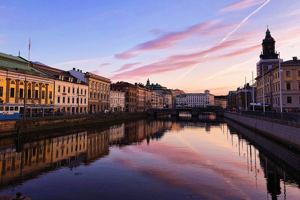 Fin bild i en statsdel av Göteborg